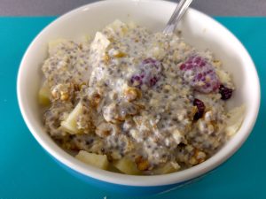 Porridge frío u Overnight oats - Mezclado